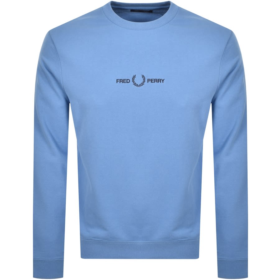 Alternative Image for ProductFred Perry Logo Sweatshirt Blue1